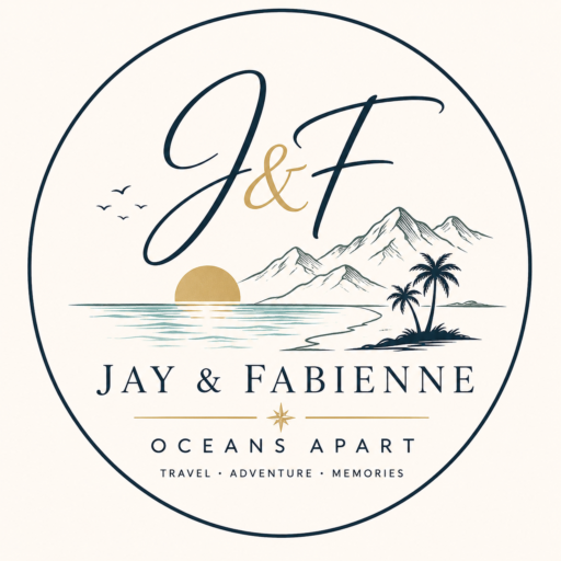 ay and Fabienne Oceans Apart travel blog logo J&F monogram